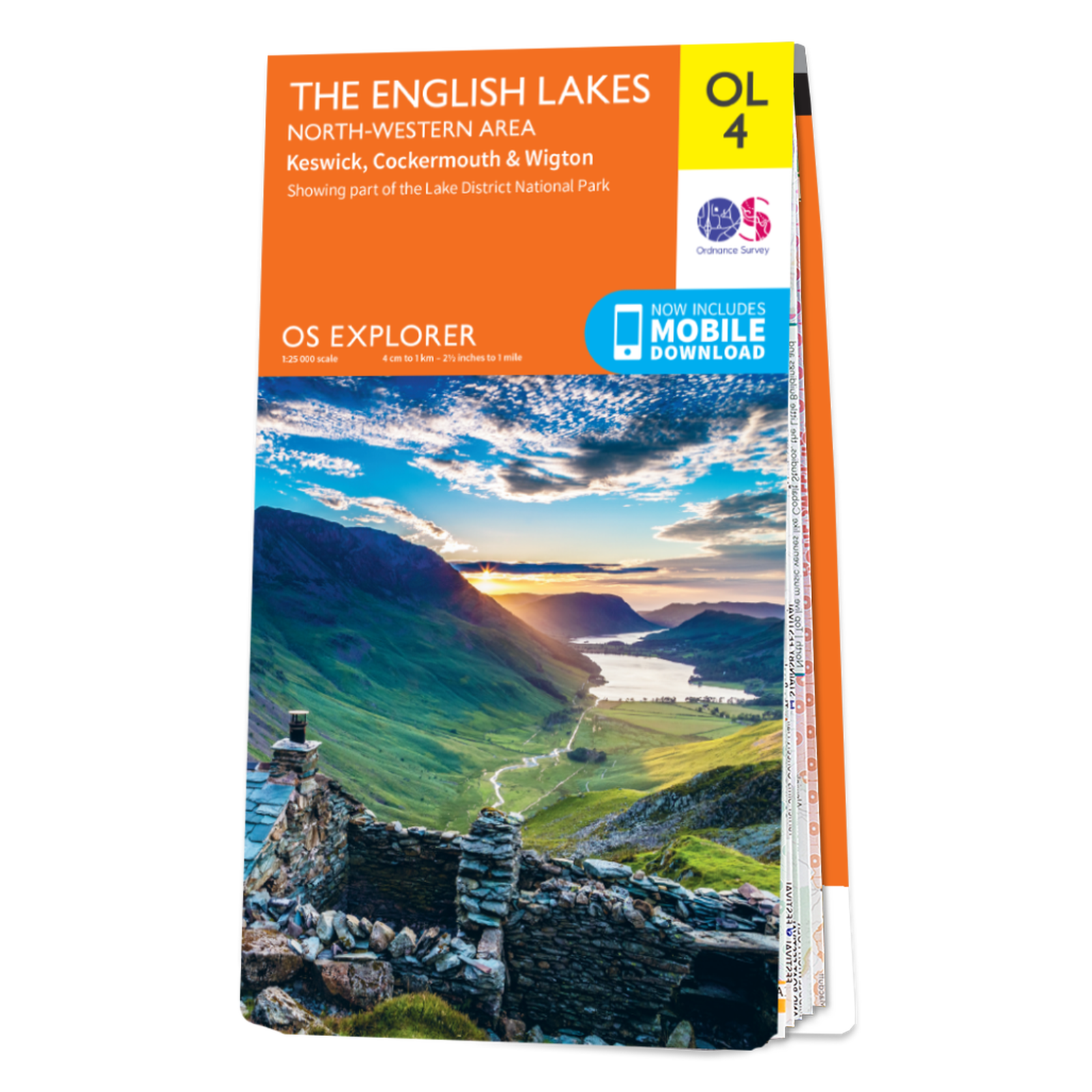 Lake District North Western Lakes Ordnance Survey Explorer Map OL 4