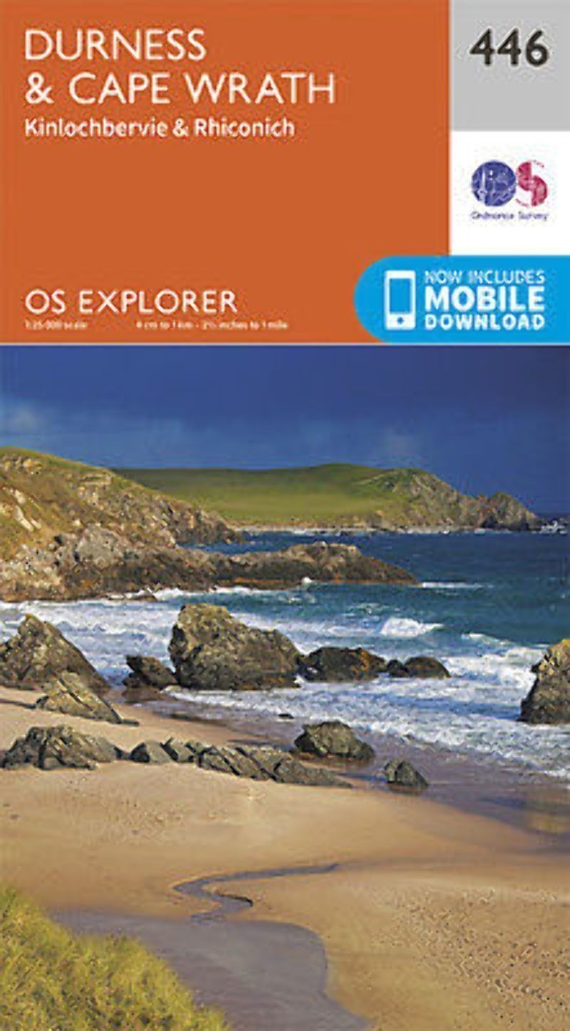 Durness and Cape Wrath Explorer Map 446 Ordnance Survey 2015