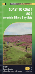 Coast To Coast East Harvey Cycle Map - Mountain Bikers And Cyclists
