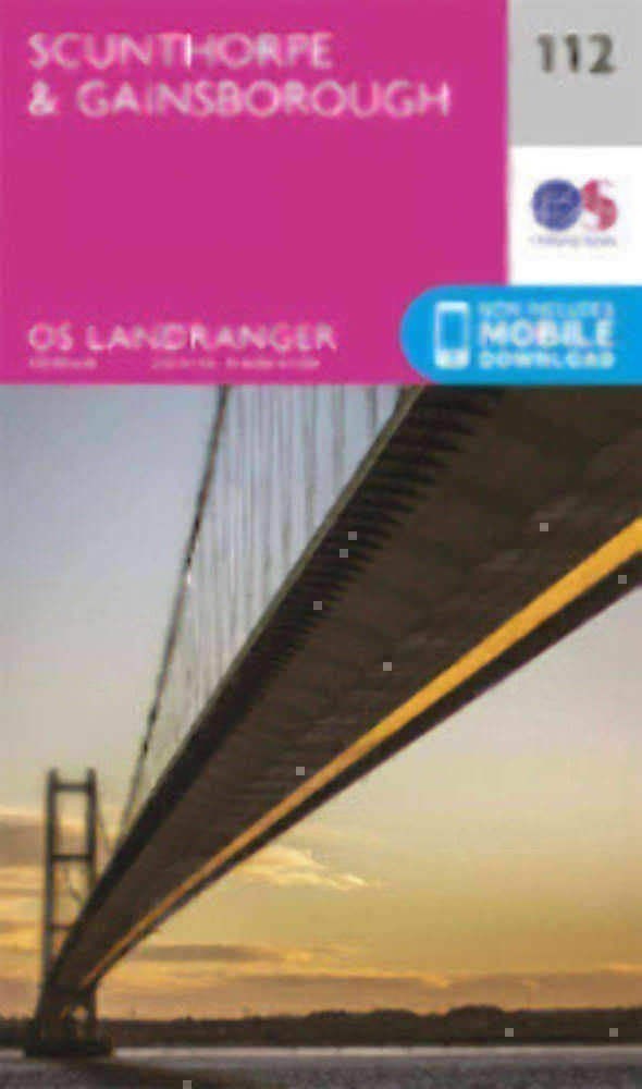 Scunthorpe & Gainsborough Landranger Map 112 Ordnance Survey Latest 