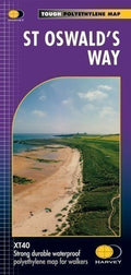 St Oswalds Way Harvey National Trail Map Northumbria National Park