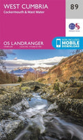 West Cumbria Cockermouth & Wast Water Landranger Map 89 Ordnance Survey Latest 
