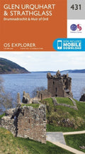 Glen Urquhart and Strathglass Explorer Map 431 Ordnance Survey 2015