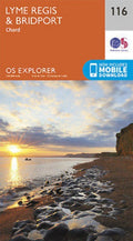 Lyme Regis and Bridport 116 Explorer Map Ordnance Survey With Digital Download