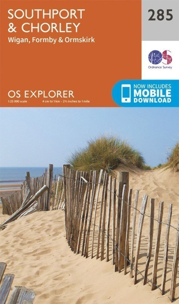 Southport and Chorley Explorer Map 285 Ordnance Survey