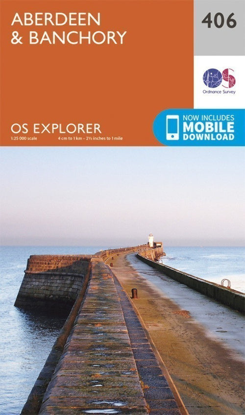 Aberdeen and Banchory Explorer Map 406 Ordnance Survey 2015