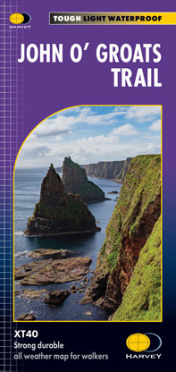 John O Groats Trail Harvey National Trail map - XT40
