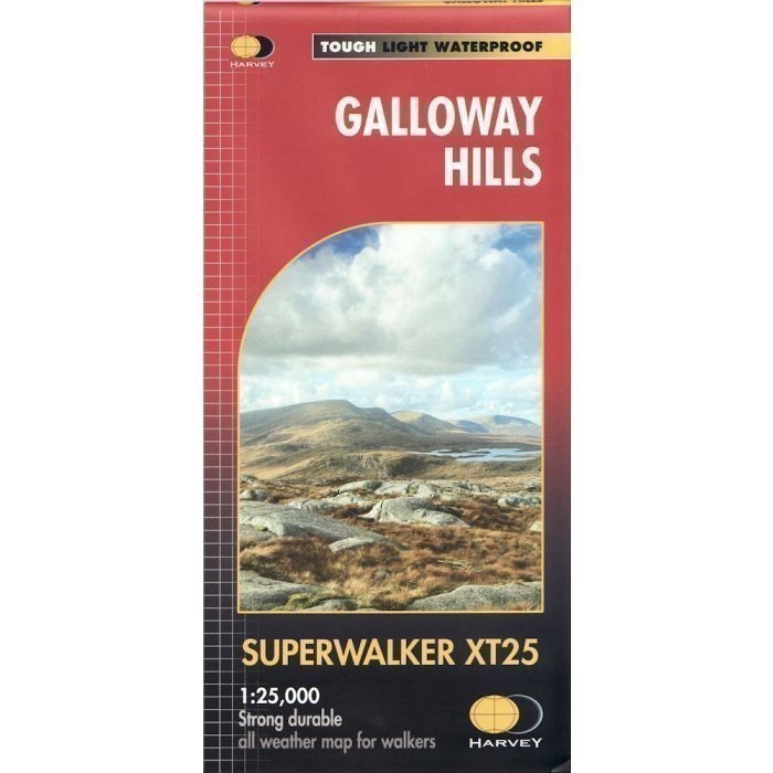 Galloway Hills Superwalker map by Harvey Southern Uplands Scotland