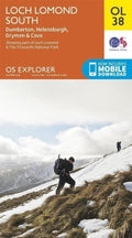 Loch Lomond South Ordnance Survey Explorer Map OL 38