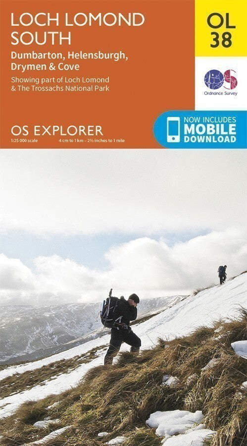 Loch Lomond South Ordnance Survey Explorer Map OL 38