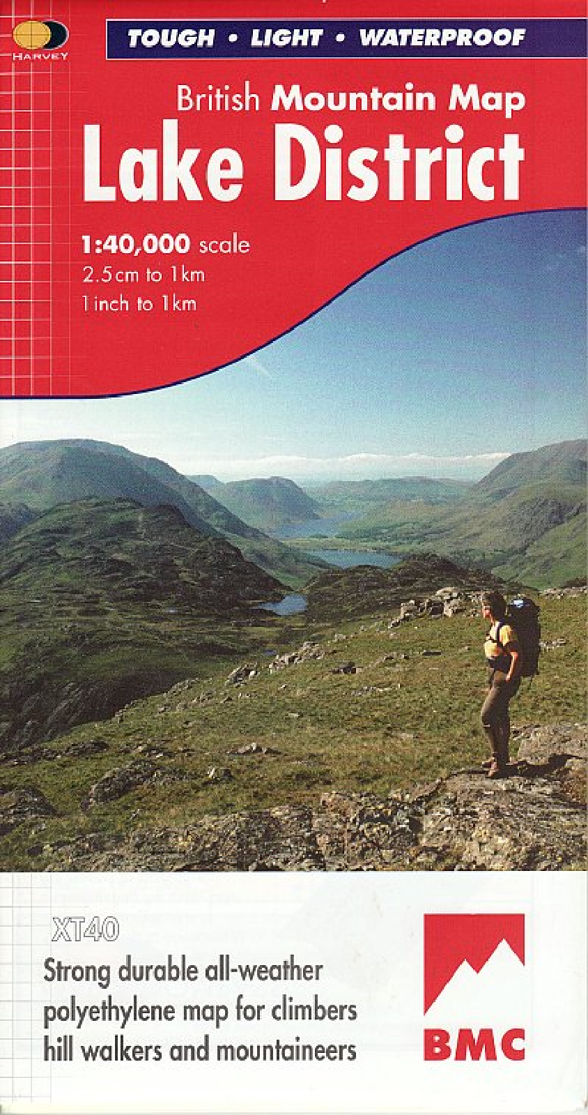 Lake District Harvey British Mountain Map - BMC - O