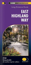 East Highland Way Harvey National Trail Map Fort William to Aviemore