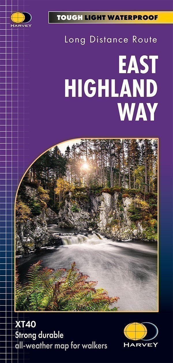 East Highland Way Harvey National Trail Map Fort William to Aviemore