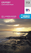 Grimsby Louth & Market Rasen Landranger Map 113 Ordnance Survey Latest 