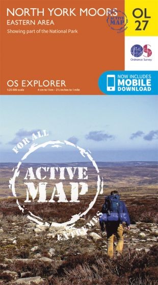 Explorer Active Map  OL 27 North York Moors - Eastern area OS OL27