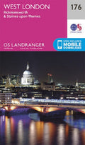 West London Rickmansworth & Staines Landranger Map 176 Ordnance Survey Latest 
