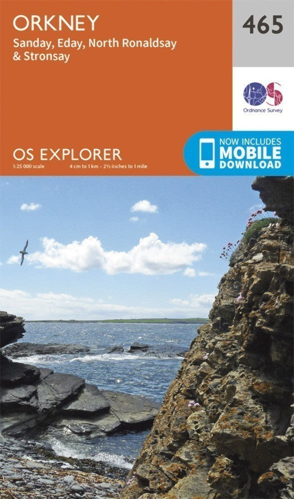 Orkney Sanday Eday Ronaldsay Stronsay Explorer Map 465 Ordnance Survey 2015