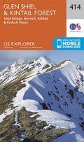 Glen Shiel and Kintail Forest Explorer Map 414 Ordnance Survey 2015