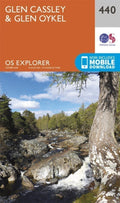 Glen Cassley and Glen Oykel Explorer Map 440 Ordnance Survey 2015