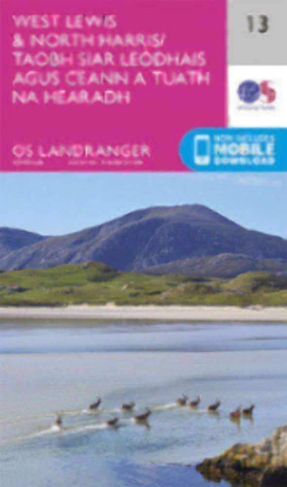 West Lewis North Harris Landranger Map 13 Ordnance Survey Latest 