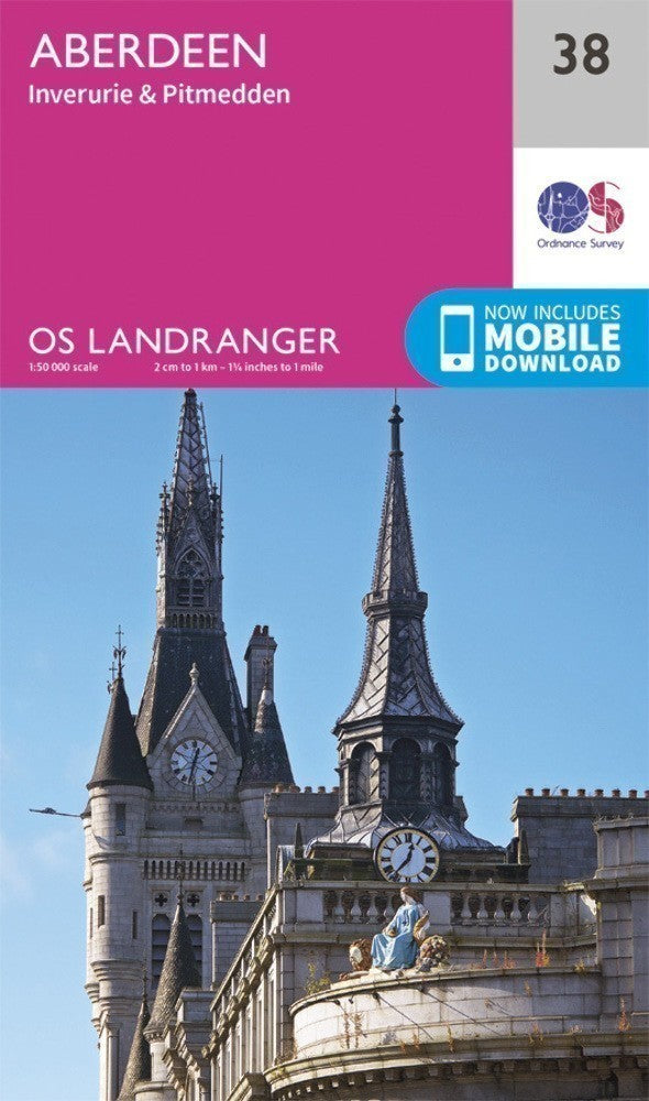 Aberdeen Inverurie Pitmedden Landranger Map 38 Ordnance Survey Latest 
