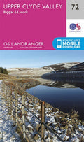 Upper Clyde Valley Biggar & Lanark Landranger Map 72 Ordnance Survey Latest 