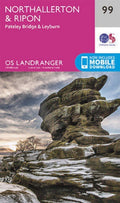 Northallerton Ripon Pateley Bridge Landranger Map 99 Ordnance Survey Latest 