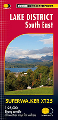 Lake District South East Harvey Superwalker map - Kendal Grizedale