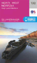 North West Norfolk Kings Lynn & Fakenham Landranger Map 132 Ordnance Survey Late