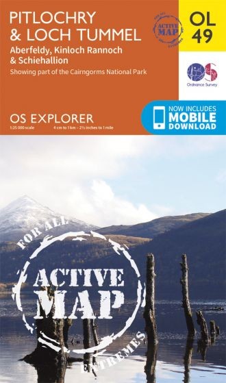 Explorer Active Map  OL49 Pitlochry & Loch Tummel OS OL49 Laminated