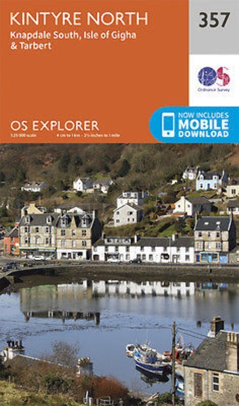 Kintyre North Explorer Map 357 Ordnance Survey