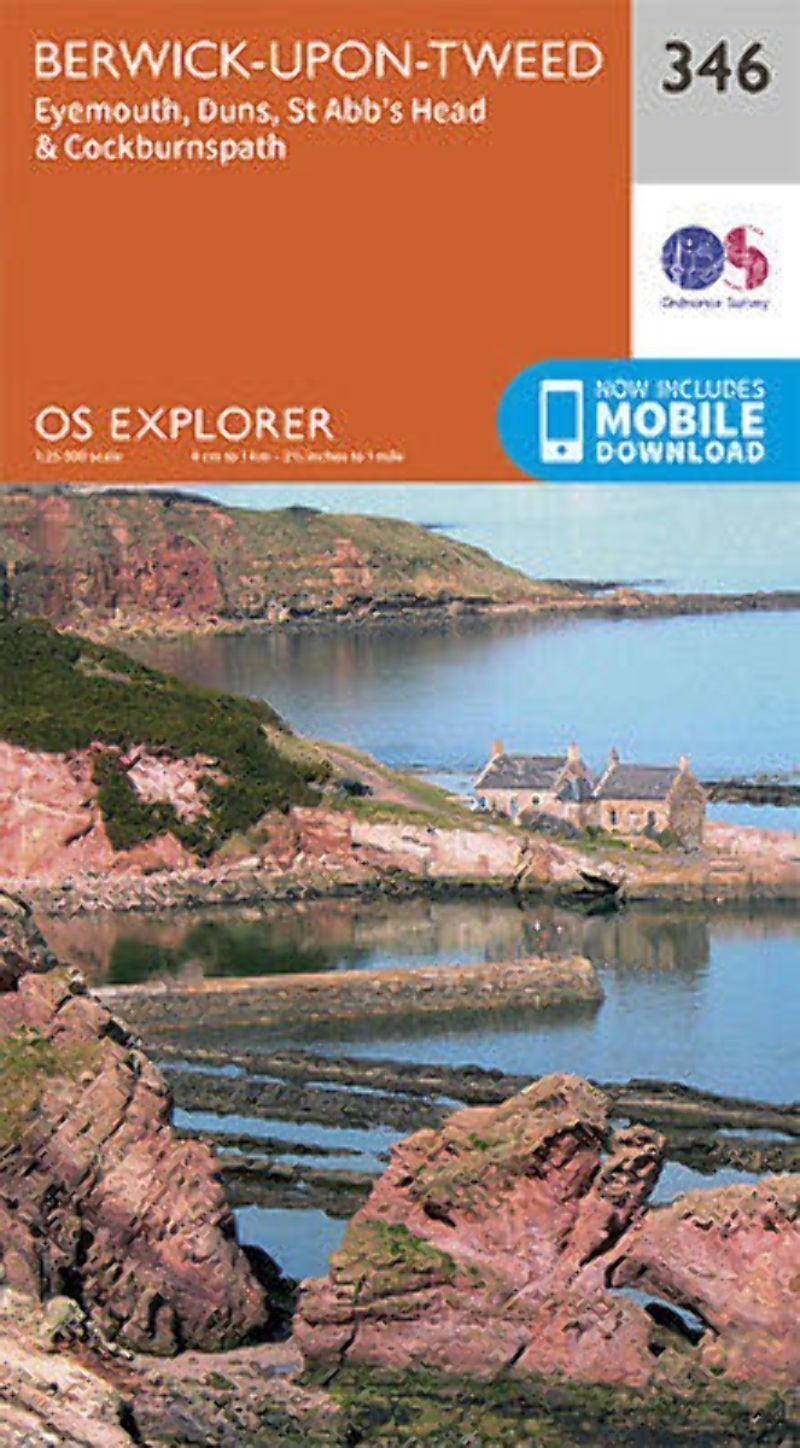 Berwick-upon-Tweed Explorer Map 346 Ordnance Survey