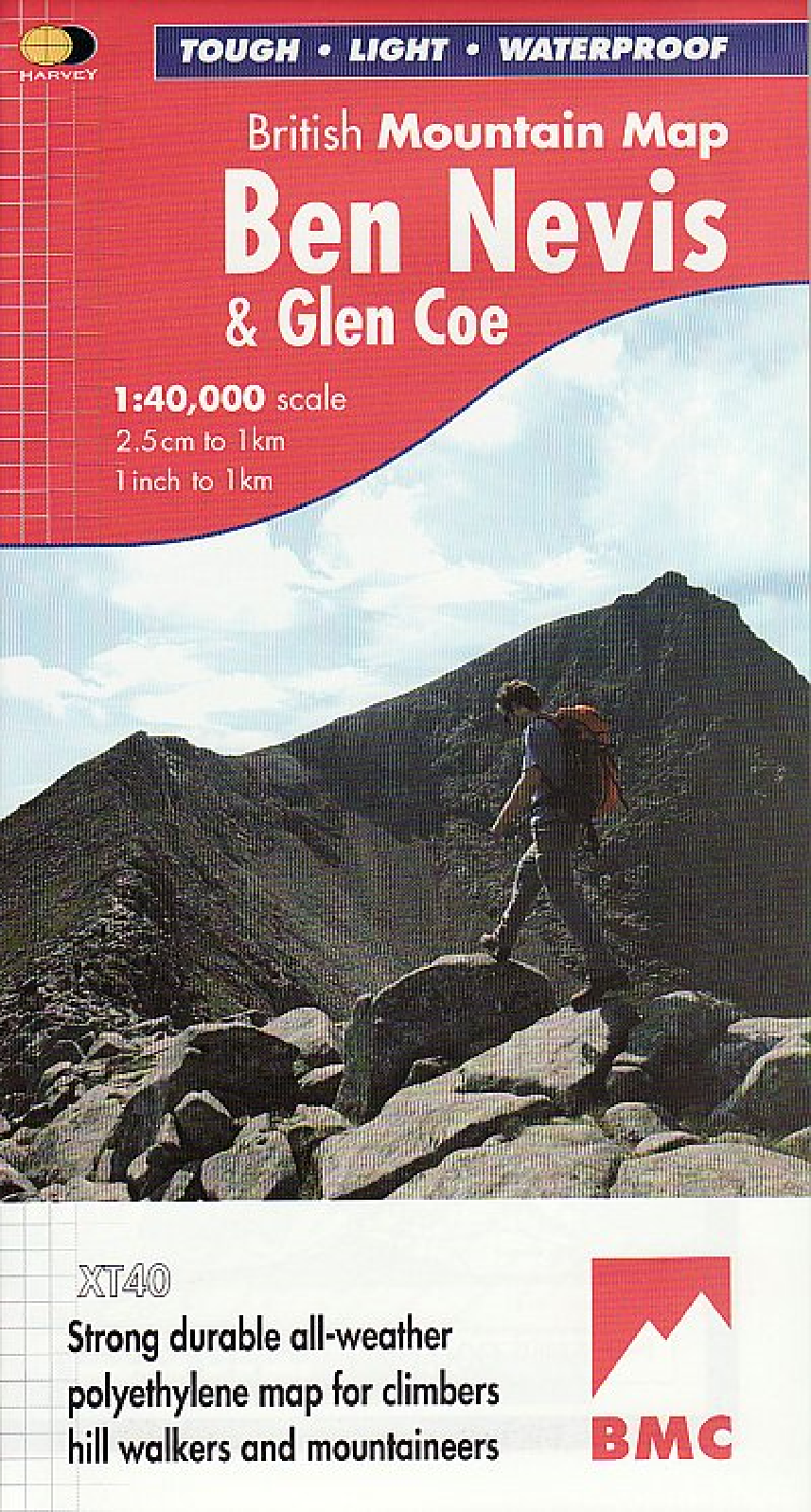 Ben Nevis & Glen Coe Harvey British Mountain Map - BMC - O