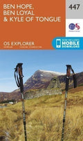 Ben Hope Ben Loyal and Kyle of Tongue Explorer Map 447 Ordnance Survey 2015