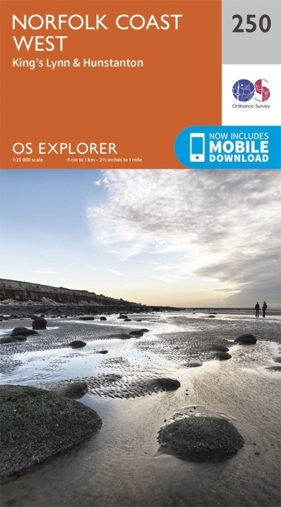 Norfolk Coast West Explorer Map 250 Ordnance Survey