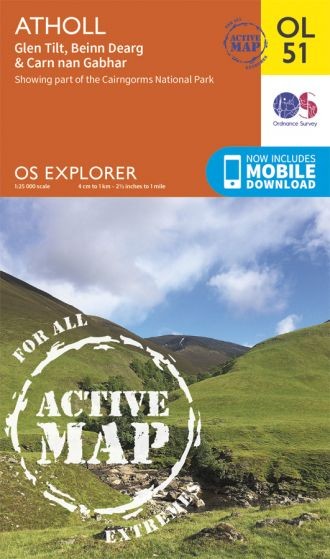 Explorer Active Map  OL51 Atholl OS