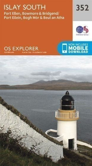 Islay South Explorer Map 352 Ordnance Survey