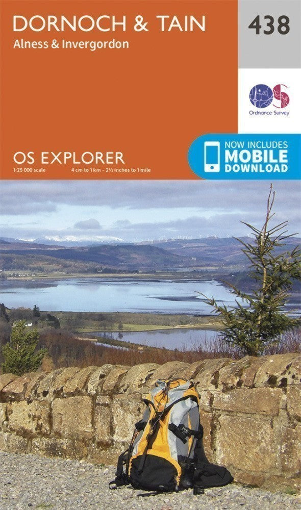 Dornoch and Tain Explorer Map 438 Ordnance Survey 2015
