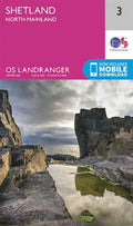 Shetland – North Mainland Landranger Map 3 Ordnance Survey Latest 