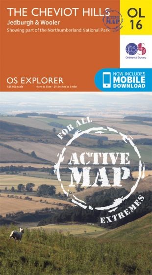 Explorer Active Map  OL 16 - The Cheviot Hills OS OL16