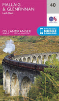 Mallaig Glenfinnan Loch Shiel Landranger Map 40 Ordnance Survey Latest 