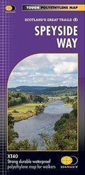Speyside Way Harvey National Trail Map  Newtonmore to Buckie