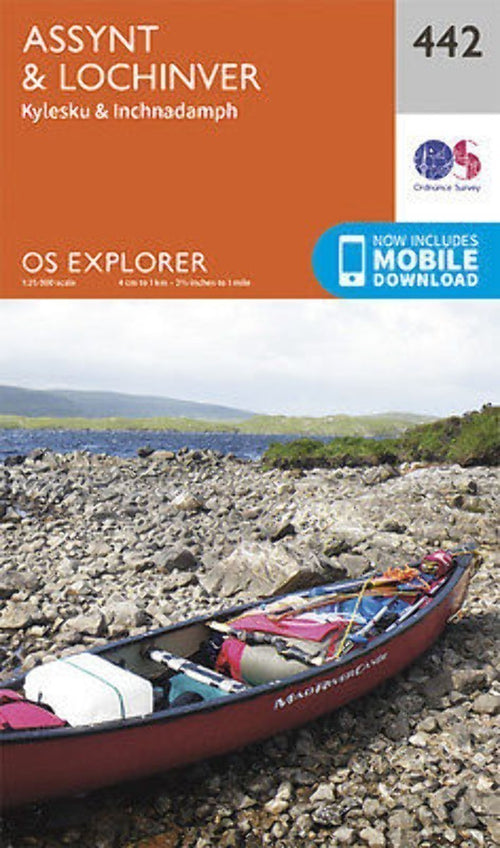 Assynt and Lochinver Explorer Map 442 Ordnance Survey 2015