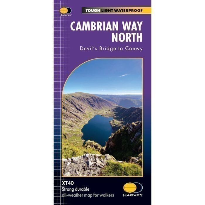 Cambrian Way North - Devils Bridge to Conwy Harvey Map