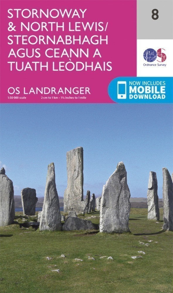 Stornoway North Lewis Landranger Map 8 Ordnance Survey Latest 