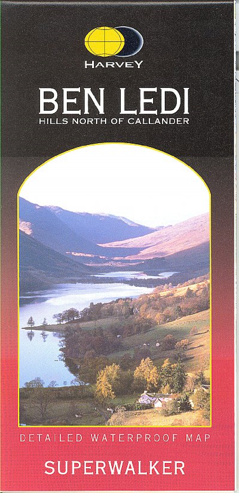 Ben Ledi Harvey Superwalker map - hills north of Callander