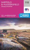 Sheffield Huddersfield Glossop Holmfirth Landranger Map 110 OS Latest 