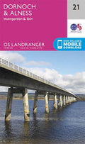 Dornoch Alness Invergordon Tain Landranger Map 21 Ordnance Survey Latest 