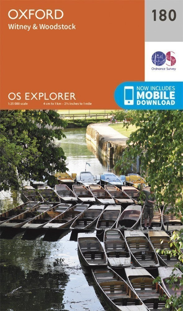 Oxford Witney and Woodstock 180 Explorer Map Ordnance Survey With Digital 