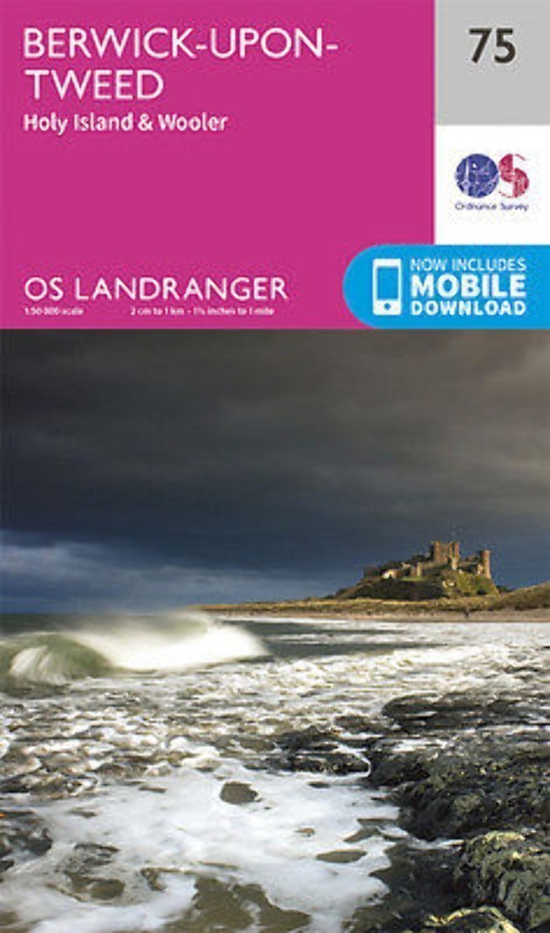 Berwick upon Tweed Landranger Map 75 Ordnance Survey Latest 
